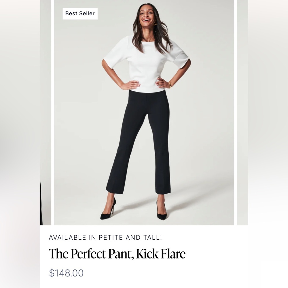 Spans Perfect Pant Kick Flare, Petite Large